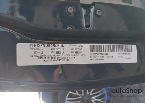 2011 Chrysler 300C from USA, damaged, VIN 2C3CA6CT9BH561044